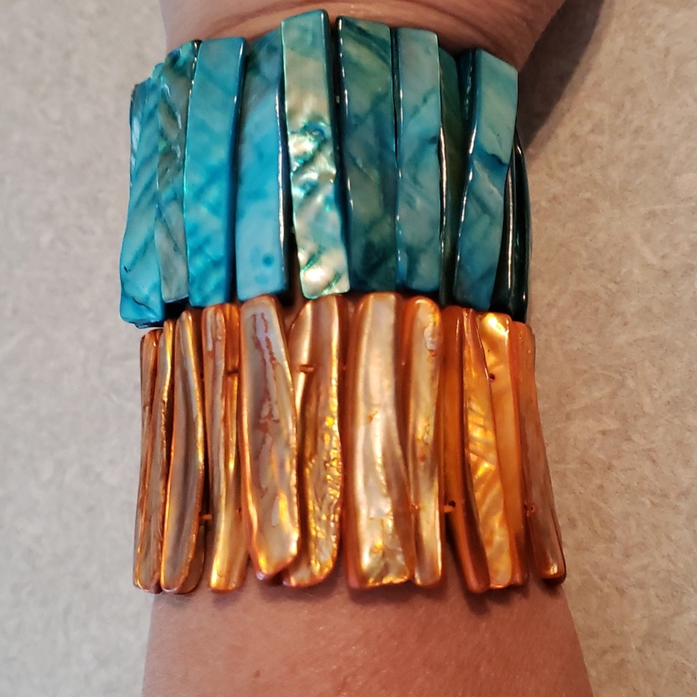 Vintage Abalone Shell bracelets
